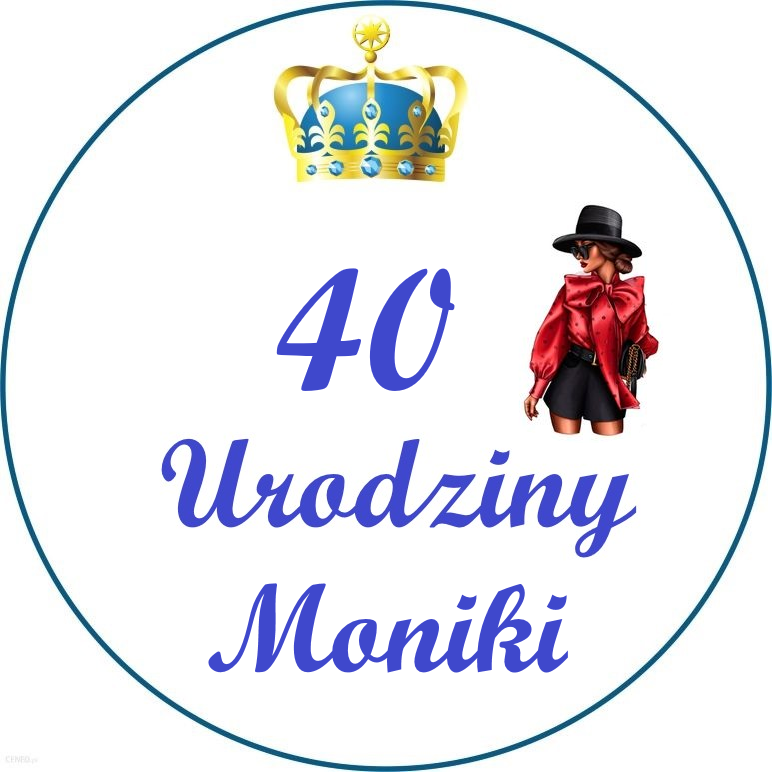 OPŁATEK NA TORT 40 URODZINY KOBIETA POSTAĆ