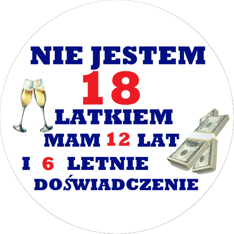 OPLATEK NA TORT 18 URODZINY