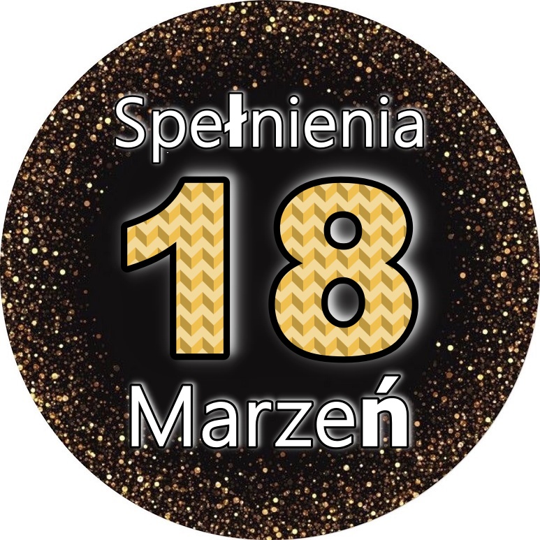OPŁATEK NA TORT 18 URODZINY