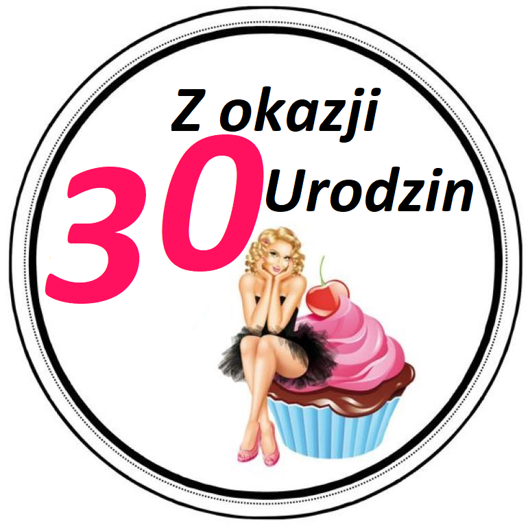 OPŁATEK NA TORT 18 30 40 50 URODZINY KOBIETA POSTAĆ BABECZKA