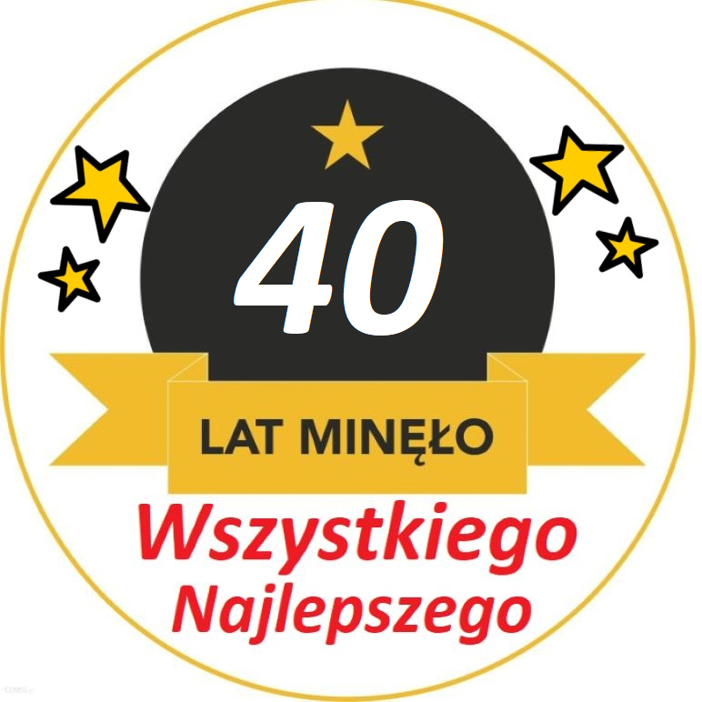 OPLATEK NA TORT 40 URODZINY
