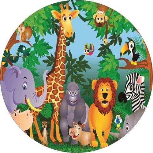 OPLATEK NA TORT URODZINY DLA DZIECI ZOO AFRYKA SAFARI 1 OPLATEK NA TORT URODZINY DLA DZIECI ZOO AFRYKA SAFARI