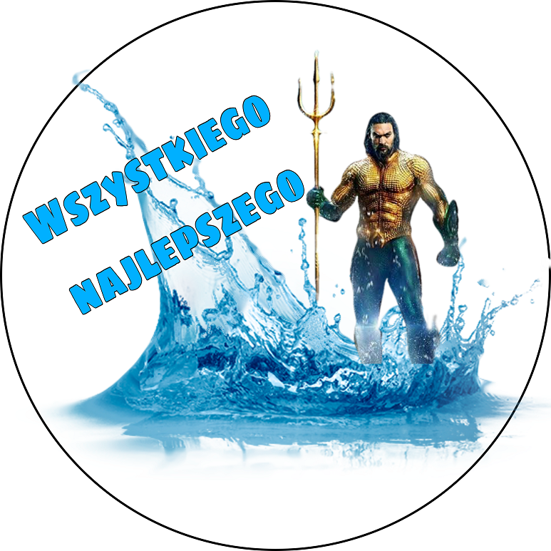 OPŁATEK NA TORT URODZINY AQUAMAN DEKORACJA 1 OPŁATEK NA TORT URODZINY AQUAMAN DEKORACJA