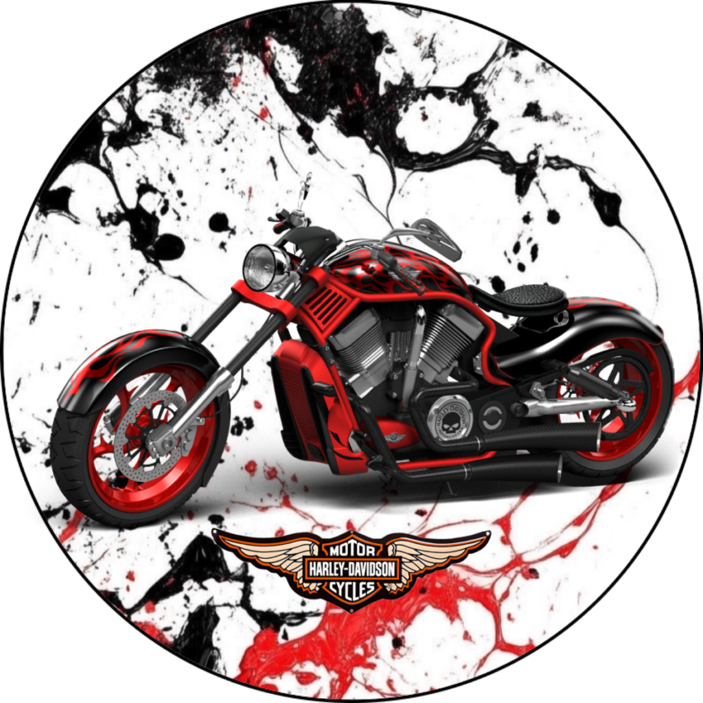 OPŁATEK NA TORT URODZINY 18 30 40 50 MOTOR HARLEY DAVIDSON