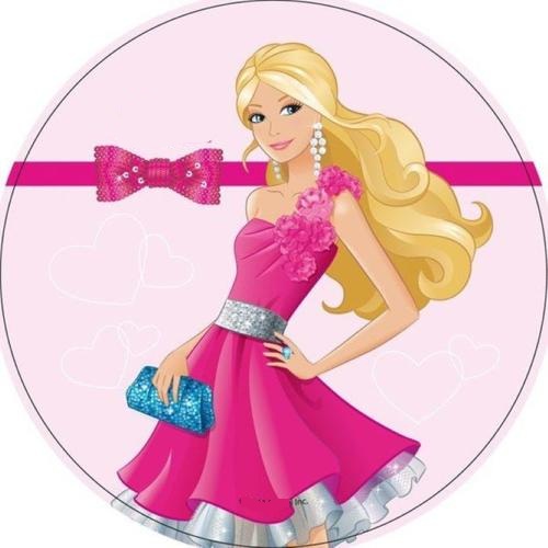 OPŁATEK NA TORT BARBIE ELEGANTKA