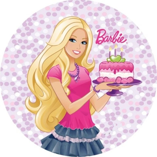 OPŁATEK NA TORT BARBIE ELEGANTKA POSTAĆ
