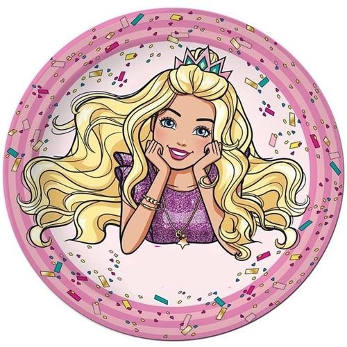 OPLATEK NA TORT BARBIE ELEGANTKA KSIĘŻNICZKA POSTAĆ LALKA