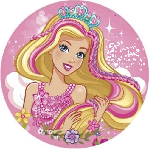 OPŁATEK NA TORT BARBIE KSIĘŻNICZKA POSTAĆ LALKA