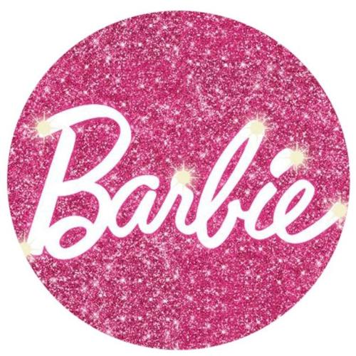 OPŁATEK NA TORT BARBIE ZNAK TEKST