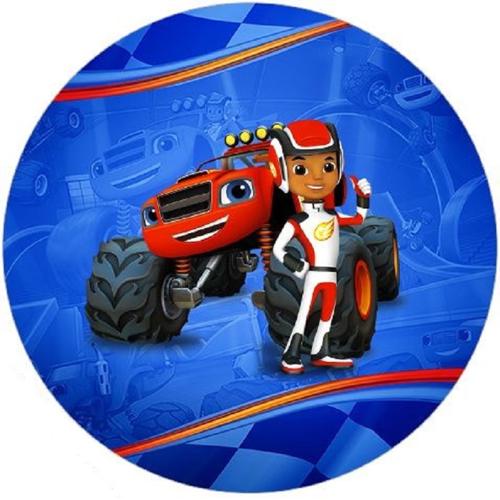 OPŁATEK NA TORT URODZINY BLAZE MEGAMASZYNY SAMOCHODY MONSTER TRUCK