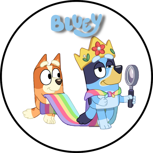 OPŁATEK NA TORT URODZINY PIES PIESEK PIESKI PSY BLUEY
