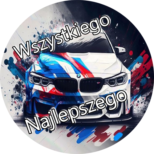 OPŁATEK NA TORT BMW M3 M5  AUTO SAMOCHÓD LOGO