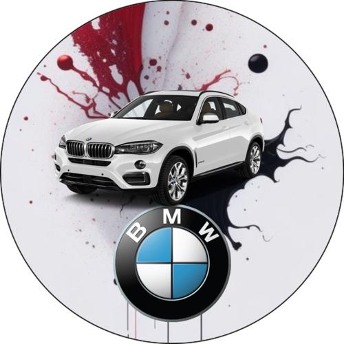 OPŁATEK NA TORT BMW X3 X5 X6 AUTO SAMOCHÓD LOGO