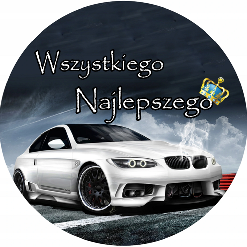 OPŁATEK NA TORT BMW M3 M5 AUTO SAMOCHÓD LOGO 1 OPŁATEK NA TORT BMW M3 M5 AUTO SAMOCHÓD LOGO