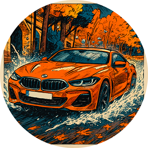 OPŁATEK NA TORT BMW COUPE AUTO SAMOCHÓD LOGO