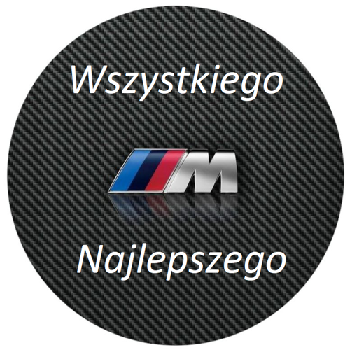 OPŁATEK NA TORT BMW  LOGO M-POWER