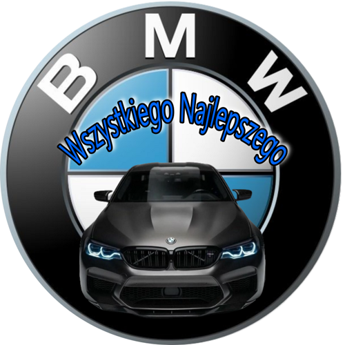 OPŁATEK NA TORT BMW AUTO SAMOCHÓD LOGO