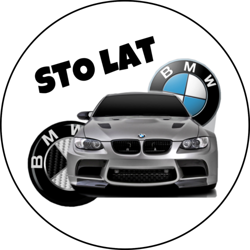 OPŁATEK NA TORT URODZINY 18 30 40 50 BMW AUTO SAMOCHÓD BRYKA LOGO ZNAK 1 OPŁATEK NA TORT URODZINY 18 30 40 50 BMW AUTO SAMOCHÓD BRYKA LOGO ZNAK