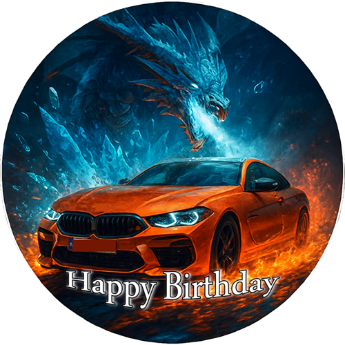 OPŁATEK NA TORT BMW 3 5 COUPE AUTO SAMOCHÓD BRYKA