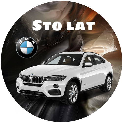 OPŁATEK NA TORT BMW X3 X5 X6 AUTO SAMOCHÓD