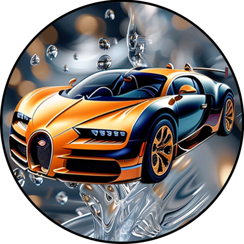 OPŁATEK NA TORT BUGATTI AUTO SAMOCHÓD COUPE