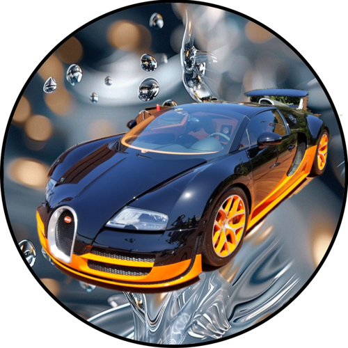 OPŁATEK NA TORT BUGATTI AUTO SAMOCHÓD COUPE VEYRON