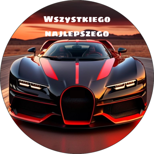 OPŁATEK NA TORT BUGATTI VEYRON AUTO SPORT COUPE