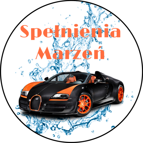 OPŁATEK NA TORT BUGATTI AUTO SPORTOWE
