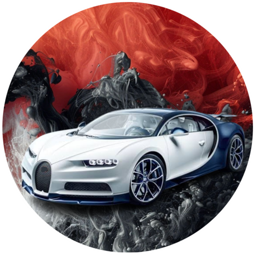 OPŁATEK NA TORT BUGATTI AUTO SAMOCHÓD