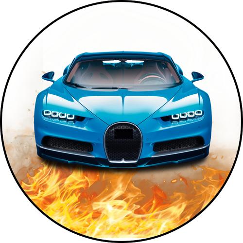 OPŁATEK NA TORT BUGATTI AUTO SAMOCHÓD COUPE