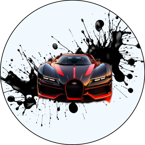 OPŁATEK NA TORT BUGATTI AUTO SAMOCHÓD SPLASH 1 OPŁATEK NA TORT BUGATTI AUTO SAMOCHÓD SPLASH
