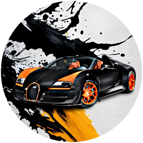 OPŁATEK NA TORT BUGATTI AUTO SAMOCHÓD SPORTOWY COUPE