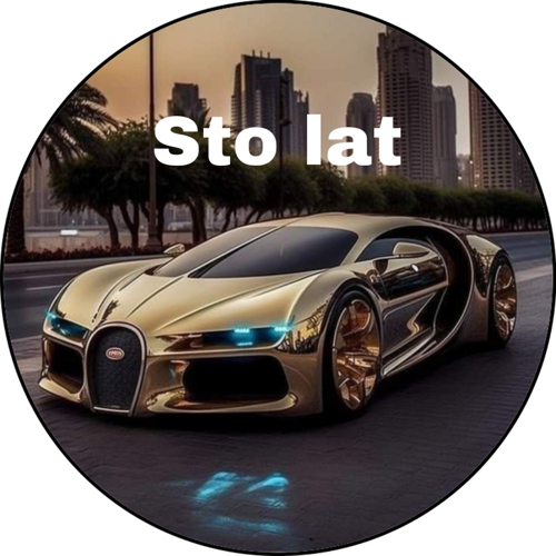 OPŁATEK NA TORT BUGATTI AUTO SAMOCHÓD TEKST 1 OPŁATEK NA TORT BUGATTI AUTO SAMOCHÓD TEKST