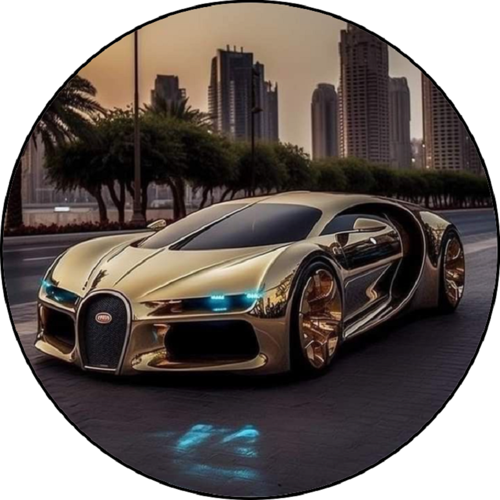 OPŁATEK NA TORT BUGATTI AUTO SPORTOWE