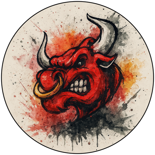 OPŁATEK NA TORT BYK BULLS ZNAK LOGO URODZINY 18 30 40 50