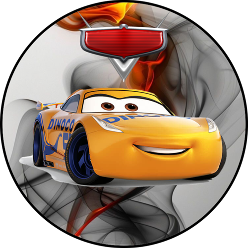 OPŁATEK NA TORT CARS ZIG ZAG AUTA SAMOCHODY MCQUEEN