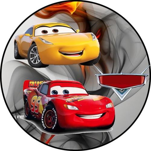 OPŁATEK NA TORT CARS ZIG ZAG MCQUEEN