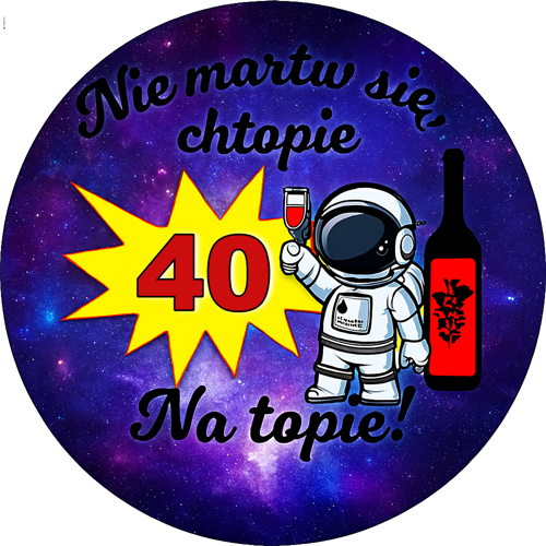 OPŁATEK NA TORT URODZINY 40 KOSMITA POSTAĆ 1 OPŁATEK NA TORT URODZINY 40 KOSMITA POSTAĆ