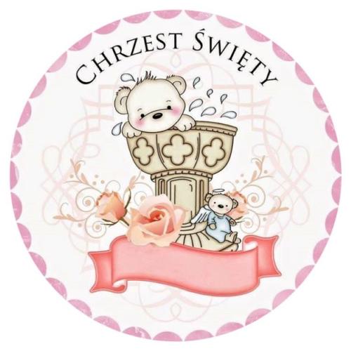 OPŁATEK NA TORT  CHRZEST ŚW.