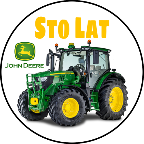 OPŁATEK NA TORT CIĄGNIK MASZYNA ROLNICZA TRAKTOR JOHN DEERE