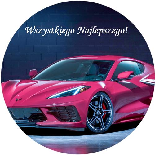 OPŁATEK NA TORT CHEVROLET CORVETTE AUTO BRYKA