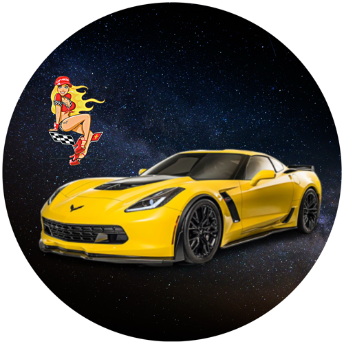 OPŁATEK NA TORT URODZINY 18 30 40 50 CHEVROLET CORVETTE AUTO COUPE