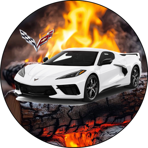 OPŁATEK NA TORT CHEVROLET CORVETTE AUTO 1 OPŁATEK NA TORT CHEVROLET CORVETTE AUTO