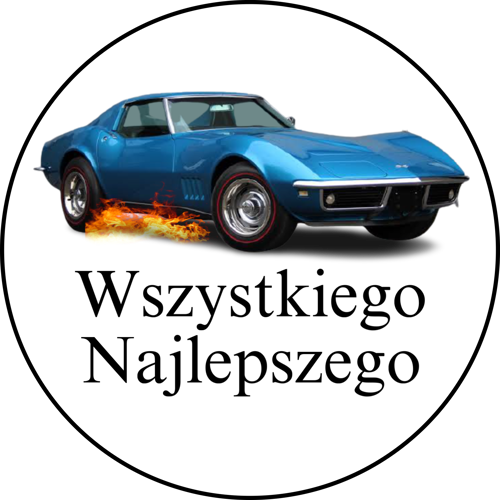 OPŁATEK NA TORT CHEVROLET CORVETTE AUTO BRYKA COUPE