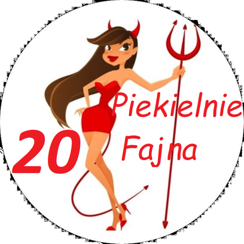 OPŁATEK NA TORT URODZINY 20 PIEKIELNIE SEXY KOBIETA DIABLICA 1 OPŁATEK NA TORT URODZINY 20 PIEKIELNIE SEXY KOBIETA DIABLICA