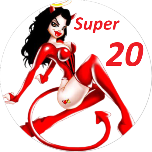 OPŁATEK NA TORT URODZINY 20 SEXY DIABLICA