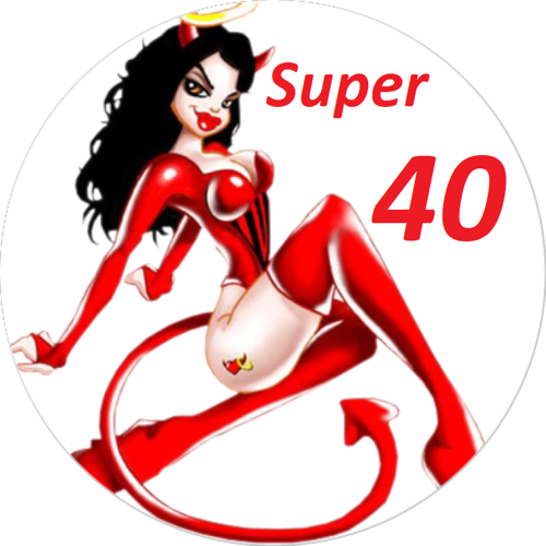 OPŁATEK NA TORT URODZINY 40 SEXY DIABLICA