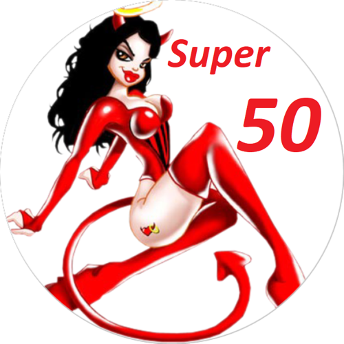 OPŁATEK NA TORT URODZINY 50 SEXY DIABLICA