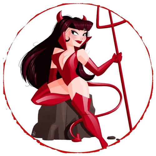 OPŁATEK NA TORT URODZINY 18 30 40 50 60 SEXY DIABLICA