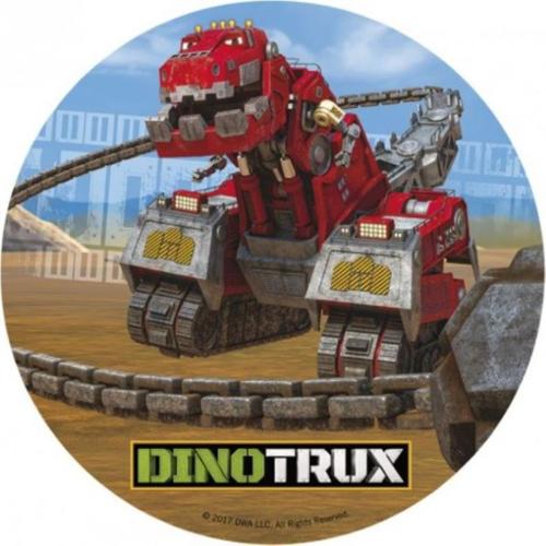 OPŁATEK NA TORT DINO TRUX